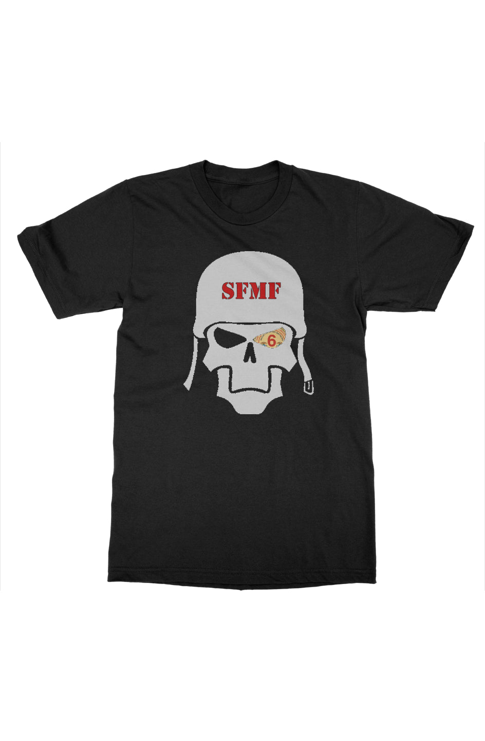 T-Shirt: Skull, 6th MTBN - Black