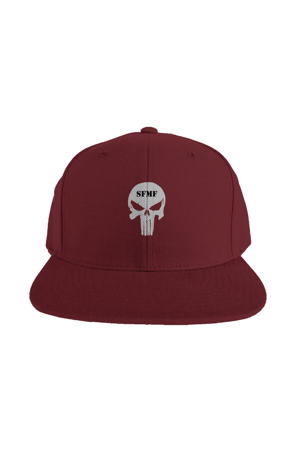 Hat, Snapback: Skull - Maroon